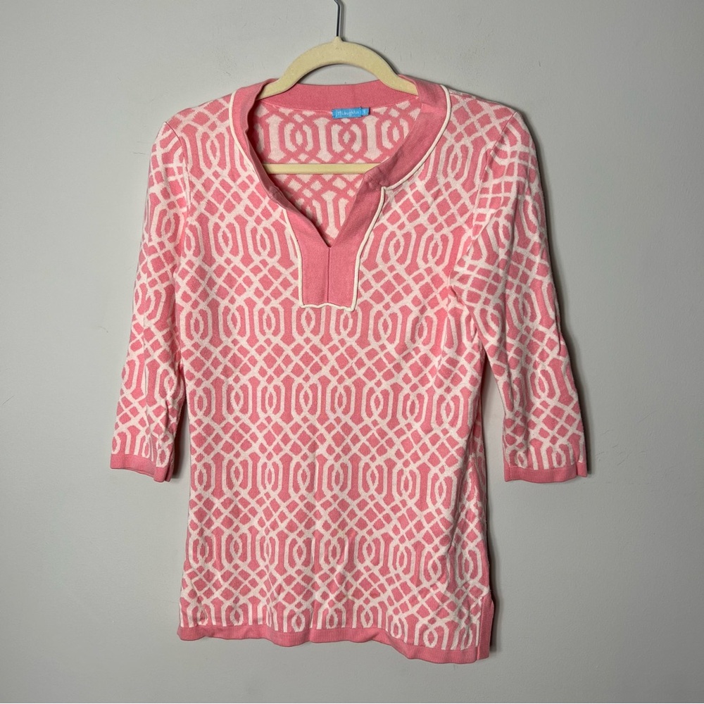 J. McLaughlin Pink Tunic Sweater Top Modal Soft Small 95